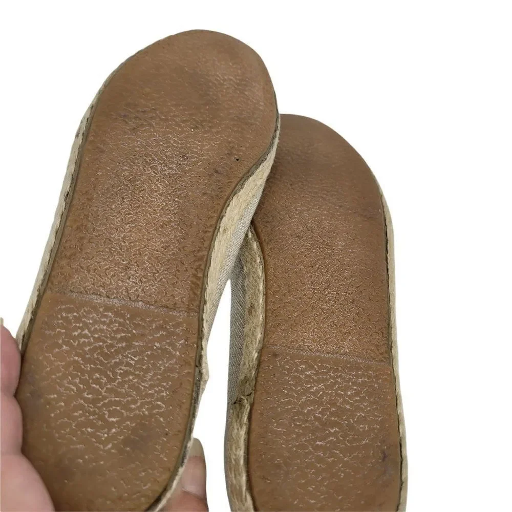 Liz Claiborne Vintage Samba Comfort‎ Espadrille Flats Arch Support Tan Sz 7